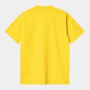 Carhartt WIP Men's University Script T-Shirt in Buttercup/Black, Size Small | END. Clothing