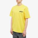 Carhartt WIP Men's University Script T-Shirt in Buttercup/Black, Size Small | END. Clothing