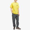 Carhartt WIP Men's University Script T-Shirt in Buttercup/Black, Size Small | END. Clothing