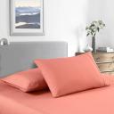 Casa Decor 2000 Thread Count Bamboo Cooling Sheet Set Ultra Soft Bedding - Single - Peach