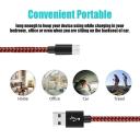 Catzon 1m 2m 3M 1pack Micro USB Cable Nylon Braided Phone Cable Fast Charger Cable USB Cord -Red Black - 1m - AfterPay & zipPay Available