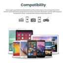 Catzon 1m 2m 3M 1pack Micro USB Cable Nylon Braided Phone Cable Fast Charger Cable USB Cord -Red Black - 1m - AfterPay & zipPay Available