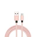 Catzon 1m 2m 3M 1pack USB Type C Cable Nylon Braided Phone Cable Fast Charger Cable USB Cord -Pink White - 1m - AfterPay & zipPay Available