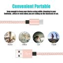 Catzon 1m 2m 3M 1pack USB Type C Cable Nylon Braided Phone Cable Fast Charger Cable USB Cord -Pink White - 1m - AfterPay & zipPay Available
