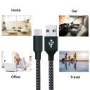 Catzon 1m 2m 3M 1pack USB Type C Cable Nylon Braided W Phone Cable Fast Charger Cable USB Cord -Black Gray - 1m - AfterPay & zipPay Available