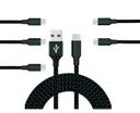Catzon 1m 2m 3M 3packs USB Type C Cable Nylon Braided W Phone Cable Fast Charger Cable USB Cord -Black Gray - 2m - AfterPay & zipPay Available