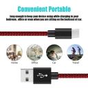 Catzon 1m 2m 3M 5Packs USB Type C Cable Nylon Braided W Phone Cable Fast Charger Cable USB Cord -Black Red - 1m - AfterPay & zipPay Available