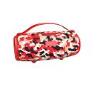 Catzon S34 Portable Wireless HiFi Speaker Bluetooth Speaker Subwoofer Speakers With Mic Support TF Card/AUX/USB Flash Drive (Cam Red)