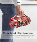 Catzon S34 Portable Wireless HiFi Speaker Bluetooth Speaker Subwoofer Speakers With Mic Support TF Card/AUX/USB Flash Drive (Cam Red)