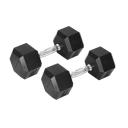 Centra 2x Rubber Hex Dumbbell 10kg Home Gym Exercise Weight Fitness Training - AfterPay & zipPay Available