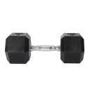 Centra Rubber Hex Dumbbell 30kg Home Gym Exercise Weight Fitness Training - AfterPay & zipPay Available