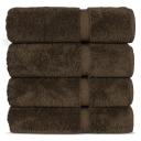 Chakir Turkish Linens 100% Cotton Premium Turkish Towels For Bathroom | 27'' x 54'' (4-Piece Bath Towels - Cocoa)
