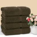 Chakir Turkish Linens 100% Cotton Premium Turkish Towels For Bathroom | 27'' x 54'' (4-Piece Bath Towels - Cocoa)