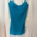 Cherie Mesh Monogram Mini Dress | Aquamarine | MESHKI Mini Dresses | Size M | in Multiple Sizes & Styles | AfterPay Available