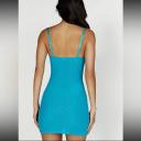 Cherie Mesh Monogram Mini Dress | Aquamarine | MESHKI Mini Dresses | Size M | in Multiple Sizes & Styles | AfterPay Available