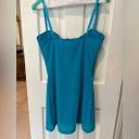 Cherie Mesh Monogram Mini Dress | Aquamarine | MESHKI Mini Dresses | Size M | in Multiple Sizes & Styles | AfterPay Available