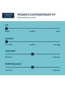 Cherokee Infinity Women's 3-Pocket Stretch Round Neck Scrub Top in Frosted Rose Heather | Size L Polyester/spandex