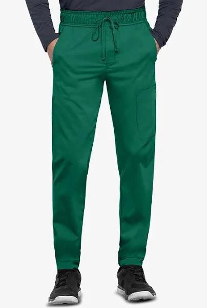 Cherokee Workwear Revolution Men's 5-Pocket Stretch Jogger Scrub Pants - Short in Hunter | Size S Polyester/rayon/spandex