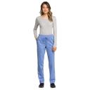 Cherokee Workwear Revolution Women's 5-Pocket Stretch Drawstring Cargo Scrub Pants in Purple Freesia/pewter | Size 3x Polyester/rayon/spandex