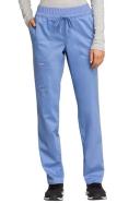 Cherokee Workwear Revolution Women's 5-Pocket Stretch Drawstring Cargo Scrub Pants in Purple Freesia/pewter | Size 3x Polyester/rayon/spandex