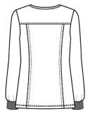 Cherokee Workwear Revolution WW310 Scrubs Jacket Womens Snap Front Warm-Up White