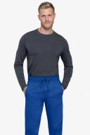 Cherokee Ww012t Men's Natural Rise Jogger,78% Polyester / 20 % Rayon / 2% Spandex Twill - Royal, L