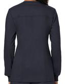 Cherokee Ww310 Snap Front Warm-Up Jacket, 78% Poly 20% Rayon, 2% Spandex , Warm Up Jacket, WW Revolution - Eggplant, XXS