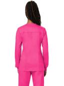 Cherokee Ww310 Snap Front Warm-Up Jacket, 78% Poly 20% Rayon, 2% Spandex , Warm Up Jacket, WW Revolution - Electric Pink, L