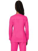 Cherokee Ww310 Snap Front Warm-Up Jacket, 78% Poly 20% Rayon, 2% Spandex , Warm Up Jacket, WW Revolution - Electric Pink, S
