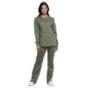 Cherokee Ww310 Snap Front Warm-Up Jacket, 78% Poly 20% Rayon, 2% Spandex , Warm Up Jacket, WW Revolution - Khaki, S