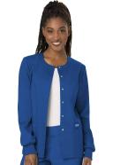 Cherokee Ww310 Snap Front Warm-Up Jacket, 78% Poly 20% Rayon, 2% Spandex , Warm Up Jacket, WW Revolution - Royal, 4XL