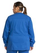 Cherokee Ww310 Snap Front Warm-Up Jacket, 78% Poly 20% Rayon, 2% Spandex , Warm Up Jacket, WW Revolution - Royal, 4XL