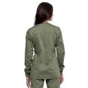 Cherokee Ww310 Snap Front Warm-Up Jacket, 78% Poly 20% Rayon, 2% Spandex , Warm Up Jacket, WW Revolution - Wine, XXS