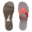 Cloudsteppers by Clarks Women's Sandals & Flip Flops Breeze Sea - Color: Bright Coral - 8 Medium US