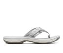 Cloudsteppers by Clarks Women's Sandals & Flip Flops Breeze Sea - Color: Silver Synthetic - 11 Medium US
