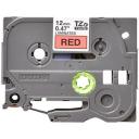 Compatible 10 x PT-D800W Tape Brother PTD800W 24mm Black Text On Red Laminated Tape - 8 Meters