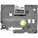 Compatible 10 x PTD600 Tape Brother PT-D600 24mm Black Text On White Flexible ID Laminated Tape