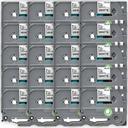 Compatible 10 x PTD610BT Tape Brother PT-D610BT P-Touch 12mm Black Text On Yellow Laminated Tape - 8 Meters