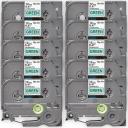 Compatible 3 x PT7100VP Brother PT-7100VP P-Touch Tape 12mm Blue Text On White Tape