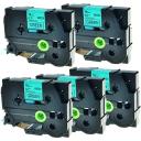 Compatible 3 x PT9700PC Brother PT-9700PC P-Touch Tape 12mm Blue Text On White Tape