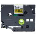 Compatible 3 x PTD400 Tape Brother PT-D400 18mm White Text On Black Laminated Tape - 8 Meters