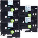 Compatible 3 x PTP950NW Tape Brother PT-P950NW 36mm Black Text On Orange Fluorescent Laminated Tape