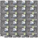 Compatible 5 x PT-1230PC Brother PT1230PC P-Touch Tape 9mm Black Text On Green Tape