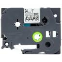 Compatible 5 x PT-9600 Tape Brother PT9600 6mm Black Text On Green Laminated Tape - 8 Meters