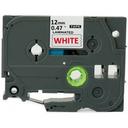 Compatible 5 x PT-9800PCN Tape Brother PT9800PCN 24mm Black Text On Green Fluorescent Laminated Tape - 5 Meters