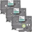 Compatible 5 x PT9200PC Brother PT-9200PC P-Touch Tape 9mm White Text On Black Tape