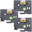 Compatible 5 x PT9700PC Brother PT-9700PC P-Touch Tape 12mm Black Text On Silver Tape