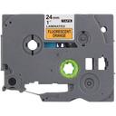 Compatible 5 x PTD450 Tape Brother PT-D450 12mm White Text On Clear Laminated Tape - 8 Meters