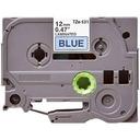 Compatible 5 x PTD450 Tape Brother PT-D450 12mm White Text On Clear Laminated Tape - 8 Meters