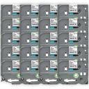 Compatible 5 x PTD610BT Tape Brother PT-D610BT 12mm Black Text On Blue Laminated Tape - 8 Meters